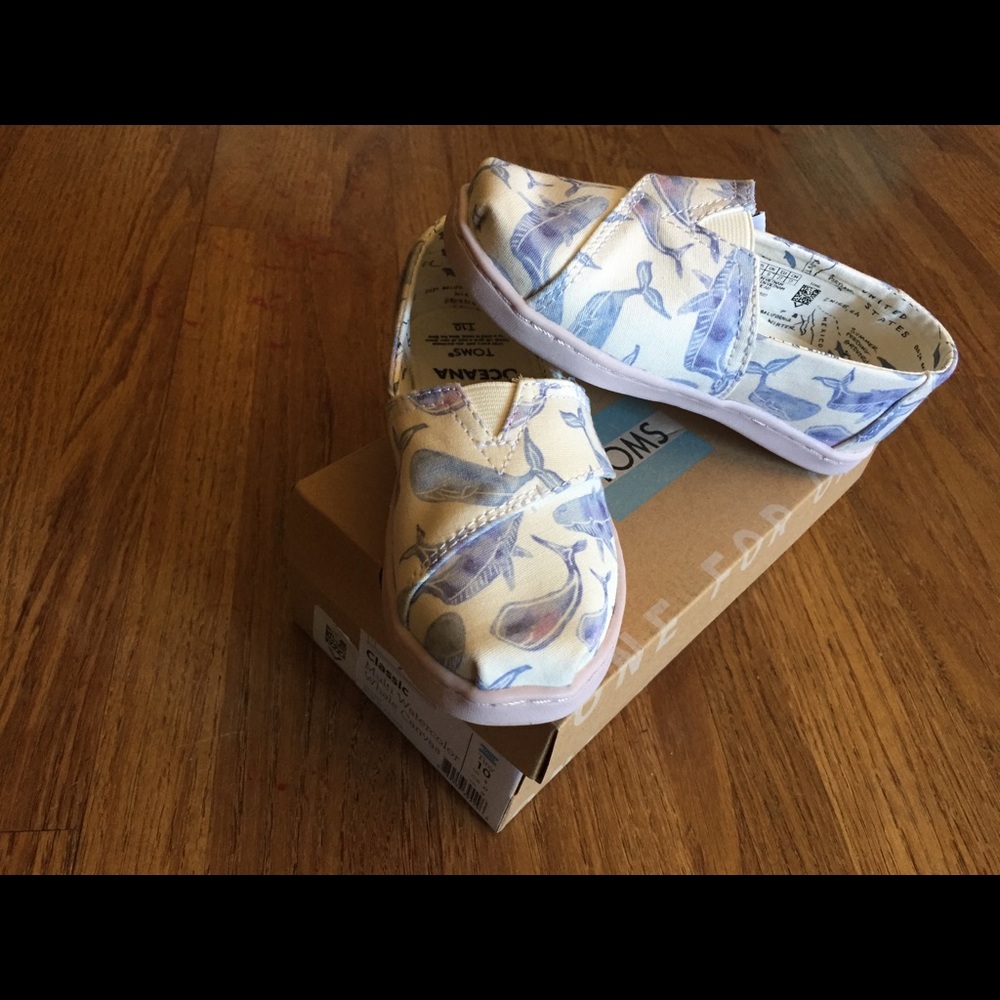 10t Toms Whale Shoes